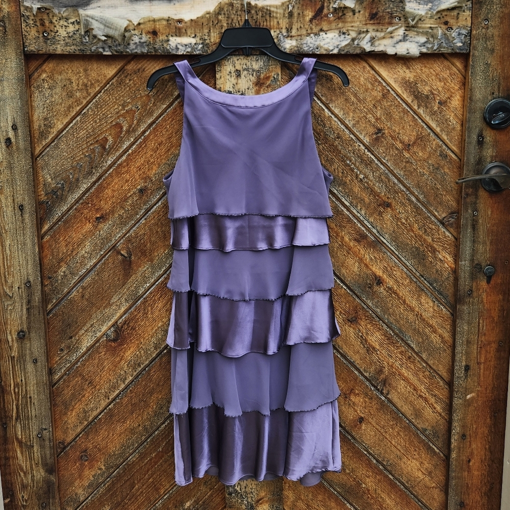 SL Fashions Tiered Ruffle Tulip Dress - Picture 6 of 9